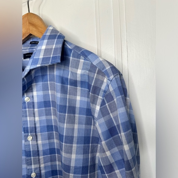 Tommy Hilfiger Slim Fit Stretch Long Sleeve Button Down 16 34/35 Large - Picture 3 of 13